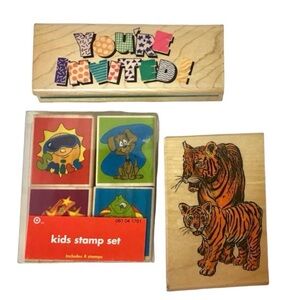 Set of (6) Rubber Stamps